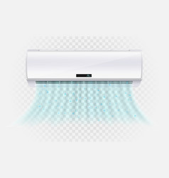 Air Conditioner With Cold Wind Waves