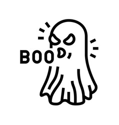 Boo Ghost Line Icon