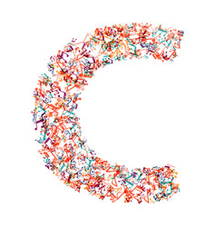 Decorative Music Note Letter C