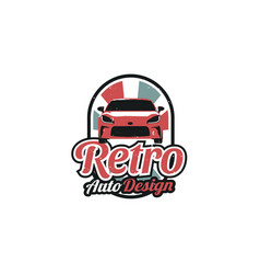 Retro Automotive Car Logo Design Template