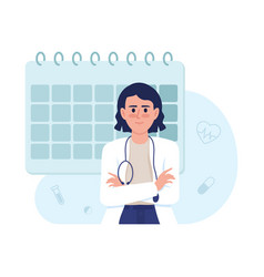 Schedule Doctor Appointment 2d Isolated