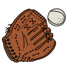 Baseball Glove And A Ball