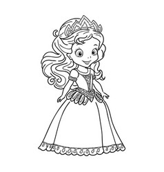 Little Princess Coloring Page For Kids