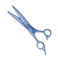 Scissors For Hair Stylist Barber Hand Drawn Icon