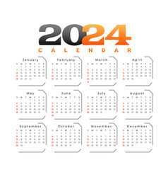 2024 Monthly Schedule Calendar Template A