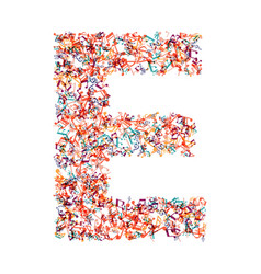 Decorative Music Note Letter E