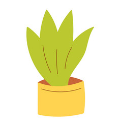 Colored Simple Home Plant Flower Pot Icon