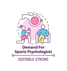 Demand For Sports Psychologist Concept Icon