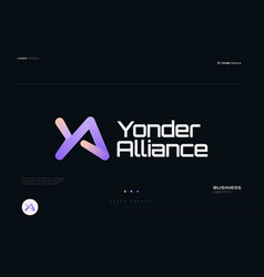 Modern And Creative Initial Y And A Logo Design