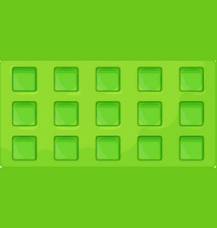 Square Ice Cube Tray Color Icon