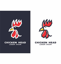 Stiff Art Style Of Chicken Head