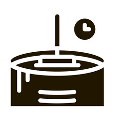 Cheese Melting Time Icon Glyph