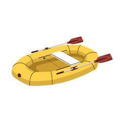 Rubber Inflatable Boat With Paddles Water