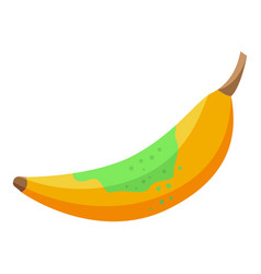 Contaminated Banana Icon Isometric Food