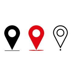 Geolocation Gps Tag Icons Set Mark Location Loca