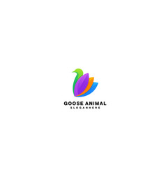 Goose Logo Gradient Colorful