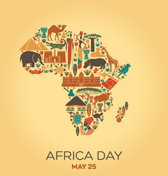 Africa Day On 25 May With Symbols