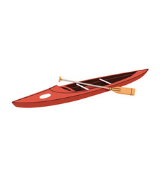 Canoe Boat With Paddle Water Sport Transport