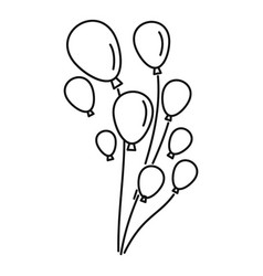 Bunch of Balloons Outline Vector Images (over 360)