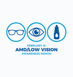 Amd And Low Vision Awareness Month Poster