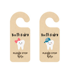 Craft Paper Door Hanger Template For Tooth