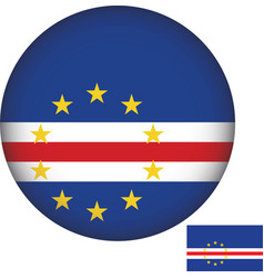 Cape Verde Flag Round Shape