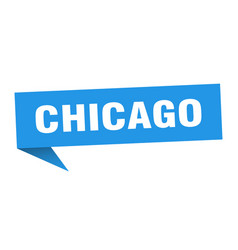 Chicago Sticker Blue Signpost Pointer Sign