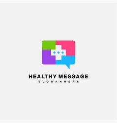 Healthy Message Icon Design Logo