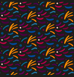 Seamless Pattern With Colorful Abstract Shapes