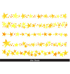 Shinning Star Border Watercolor For Night Party