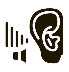 Bad Hearing Icon Glyph