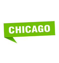 Chicago Sticker Green Signpost Pointer