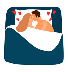 Couple In Love Bed