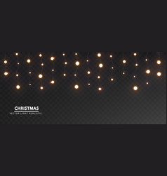 Holiday Lights Garland Isolated Christmas