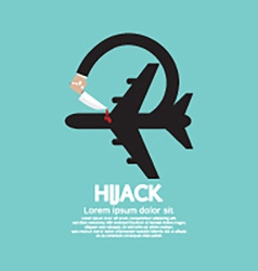 Plane Hijack Concept Abstract Design