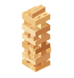 Wooden Blocks Tower Game Icon