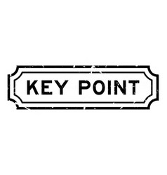 Grunge Black Key Point Word Rubber Seal Stamp