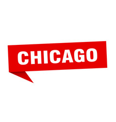 Chicago Sticker Red Signpost Pointer Sign