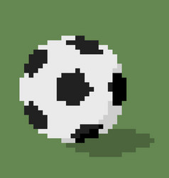 Football Soccer Icon In 8 Bit Style