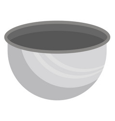 Grey Mixing Bowl On A White Background