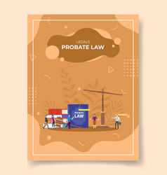 Probate Law Concept For Template Banners Flyer