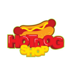 Hot Dog Logo Sticker