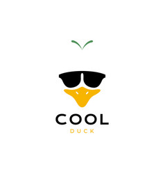 Face Duck Beak With Sunglasses Cool Mascot