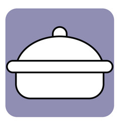 Pan With Lid On A White Background