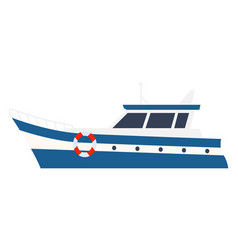 Small Ferry Boat Icon Coast Color Ship