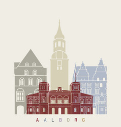 Aalborg Skyline Poster