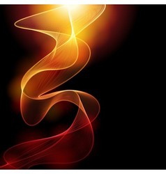 Abstract orange wave background Royalty Free Vector Image