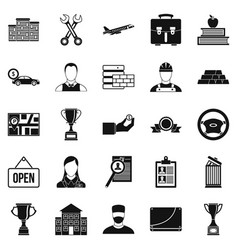 Exchequer Icons Set Simple Style