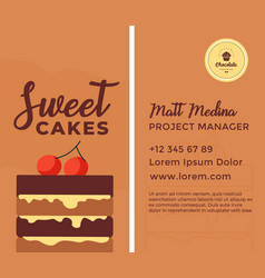 Confectionery Business Card Design