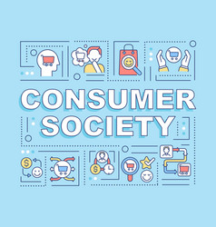 Consumer Society Word Concepts Banner